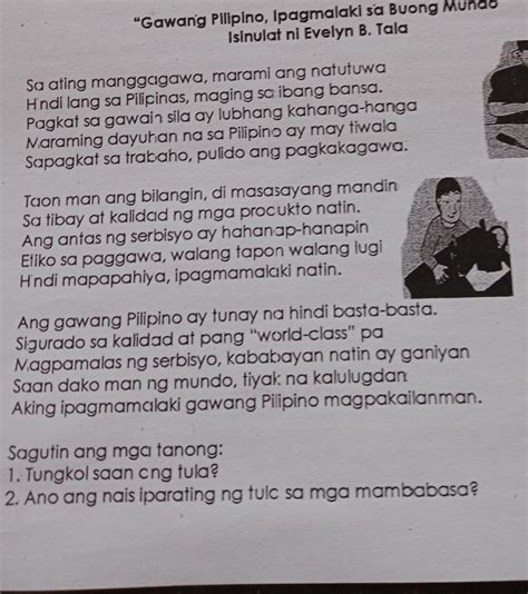 Halimbawa Ng Tula Na May Tayutay Mga Tagalog Na Tula Sa Pilipinas