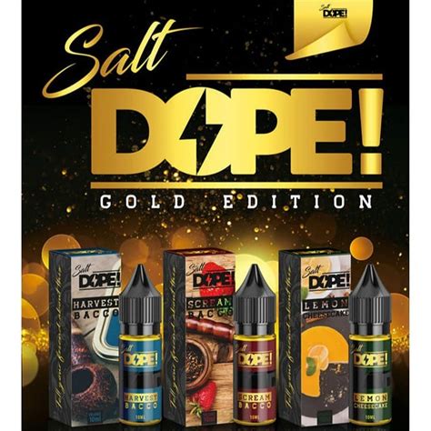 Dope Salt E Juice Gold Edition Dope Ice Series Dope Mango Mousse