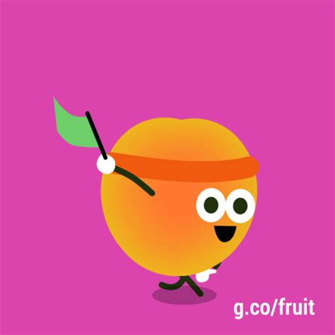 An Orange With A Green Leaf On It S Head And The Words G Co Frut