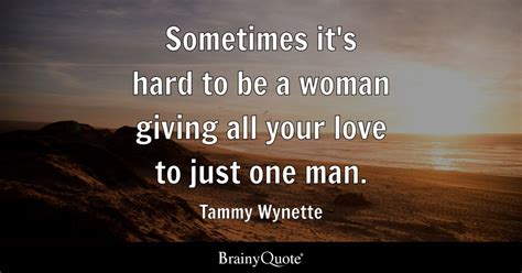 Tammy Wynette Sometimes Its Hard To Be A Woman Giving