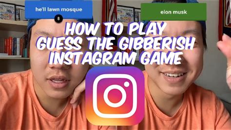 How To Play Guess The Gibberish Instagram Game Youtube