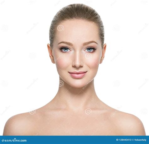 Profile Portrait Of The Beautiful Woman Stock Image Image Of Happy