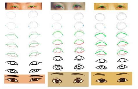 How To Draw Asian Eyes Art Reference Eye Drawing Tutorials Art