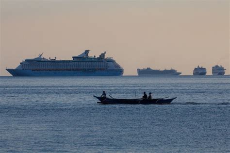 Images Show Armadas Of Vacant Cruise Ships Huddling Together Out At Sea