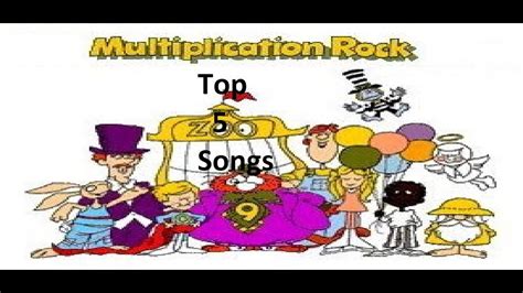Top 5 Multiplication Rock Songs Youtube