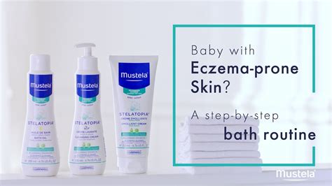 Bath Time Routine For Babies With Eczema Prone Skin Mustela Youtube