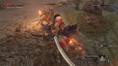 As you approach juzou by crossing the water near him, you'll see him surrounded by. Juzou the Drunkard | Sekiro Shadows Die Twice Boss Fight - Sekiro Guide and Walkthrough ...