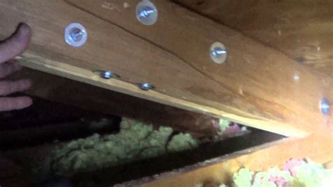 Sistering Broken Rafter In Attic For Roof Repair June 2013 Youtube