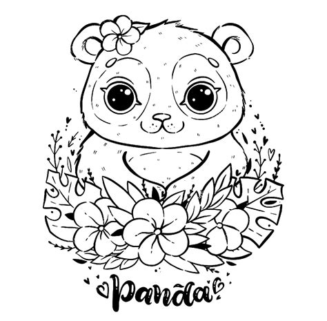 Coloriage Panda Imprimer Pour Enfants