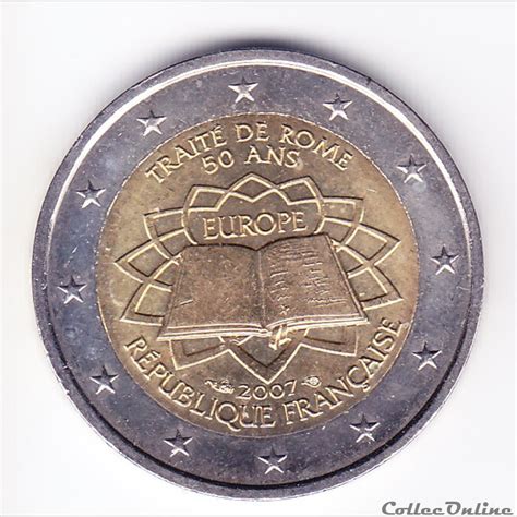 Pièces 2 Euros 50ième Anniversaire Du Traité De Rome Monnaies