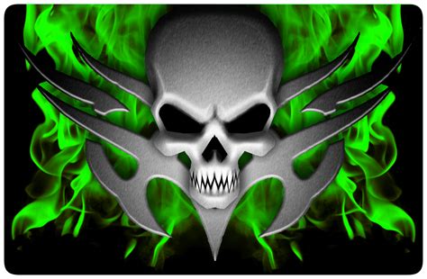 Flaming Skull Wallpapers Wallpapersafari