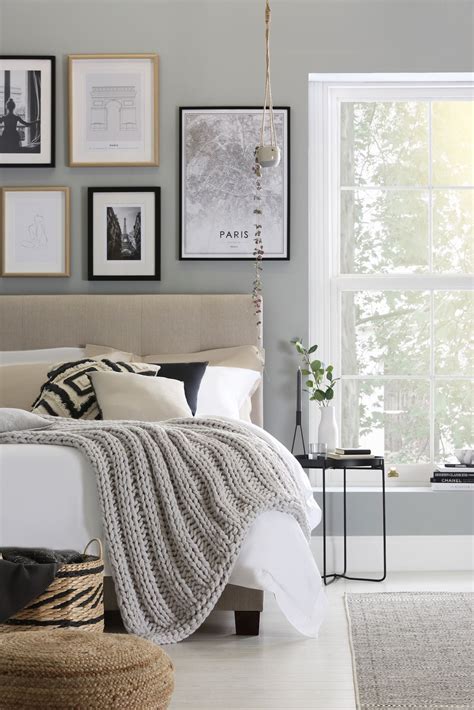 Bedroom Decor Ideas With Grey Bed Kremi Png