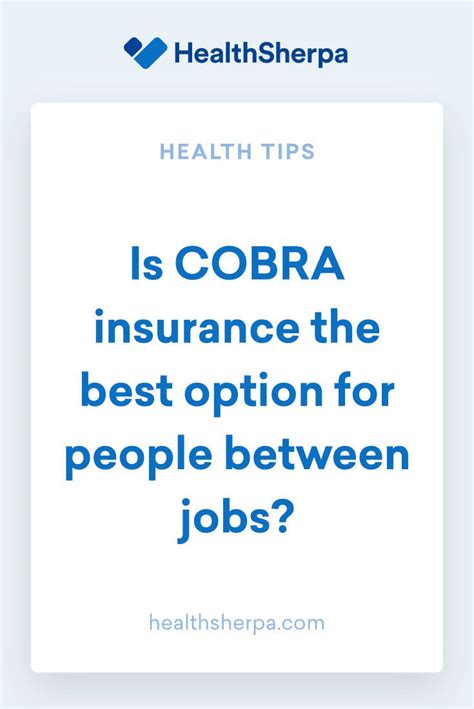 If you've lost a job or quit one, here are a while there's no specific lost job health insurance, two main coverage options are available for you if you're unemployed: Is COBRA Insurance the Best Option for People Between Jobs (With images) | Health insurance ...