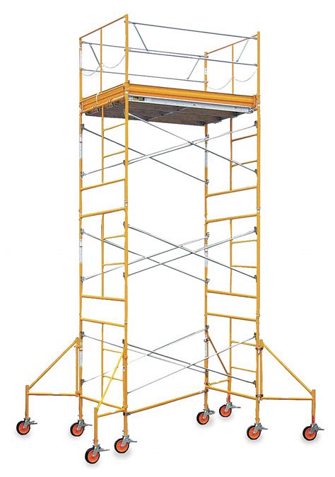 Bil Jax Scaffold Tower Steelaluminumwood 2 To 21 Ft Platform Height