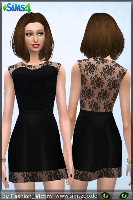 Blackys Sims 4 Zoo Little Black Dress By Fashion Victim • Sims 4 Downloads