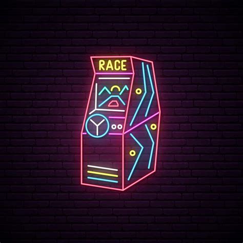 Arcade Race Game Dimmable Led Neon Signs Custom Options
