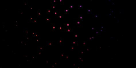 Dark Pink Red Vector Background With Colorful Stars 7123826 Vector