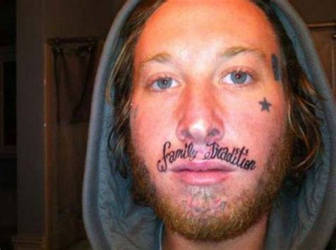 18 Tatouages Faciaux Completement Wtf Qui En Disent Long Sur Ces