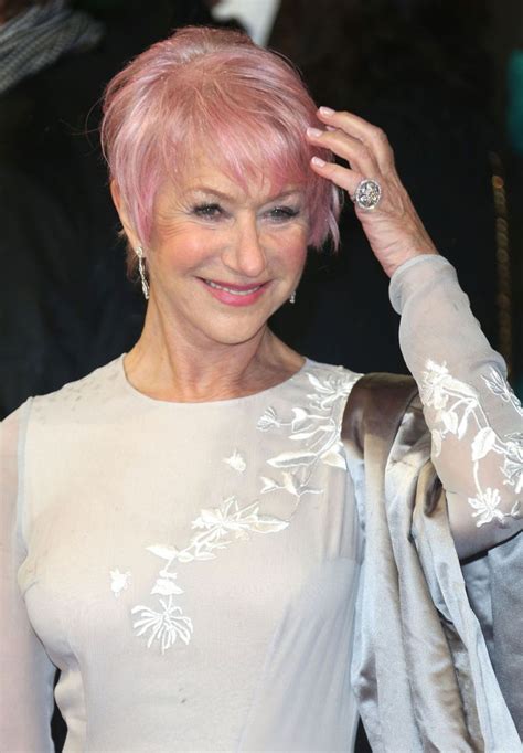 Older Woman With Pink Hair Helen Mirren ‘obsessed With Americas