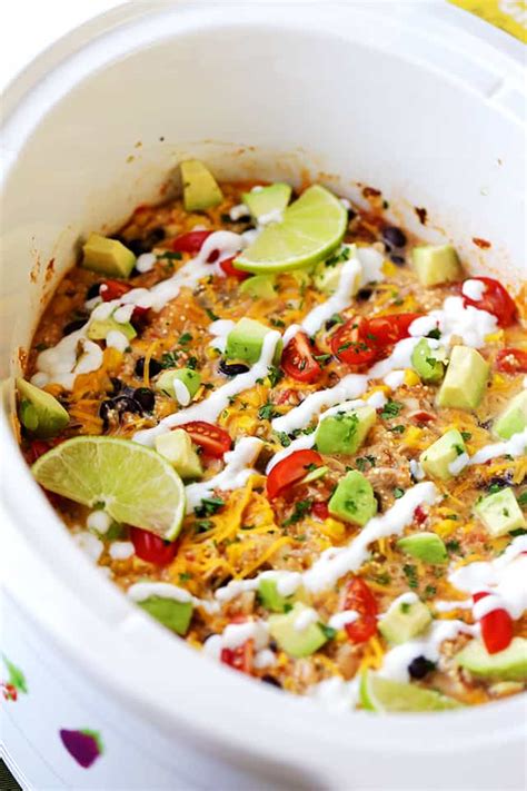 Easy Crock Pot Salsa Chicken Quinoa Casserole Recipe