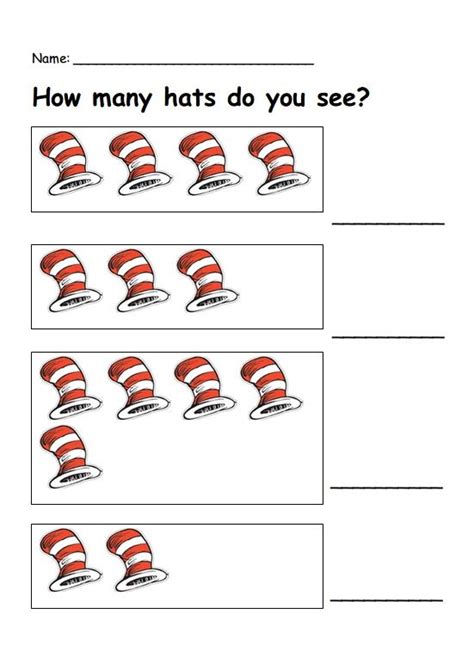 Preschool Dr Seuss Dr Seuss Preschool Activities Dr Seuss Math