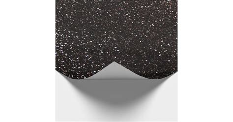 Black Glitter Wrapping Paper Zazzle