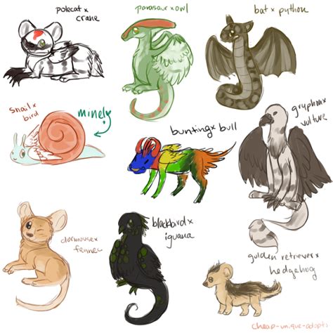 Crazy Animal Mixes ~ Buy Us By Cheap Unique Adopts On Deviantart