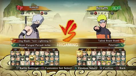 Naruto Shippuden Ultimate Ninja Storm 4 Characters List