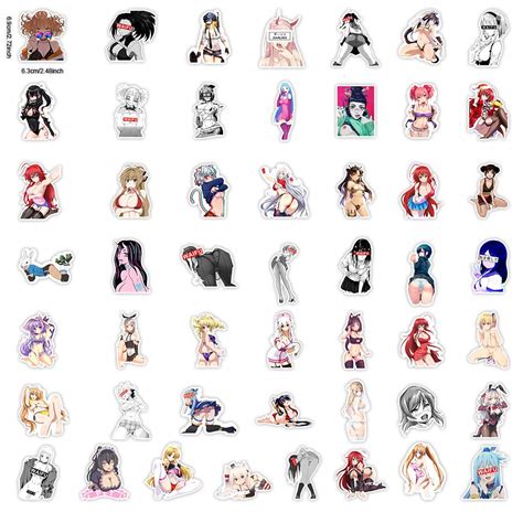 100 Pcs Anime Stickerssexy Anime Girl Stickers For Adultshentai Waifu