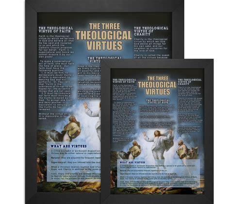 The Three Theological Virtues Explained Poster Catholic To The Max