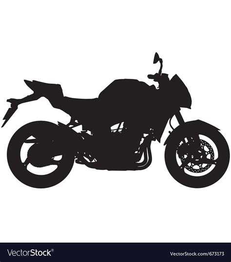 Motorbike Silhouette Royalty Free Vector Image