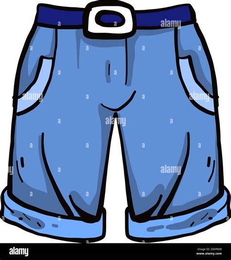 blue shorts illustration vector on white background stock vector image and art alamy