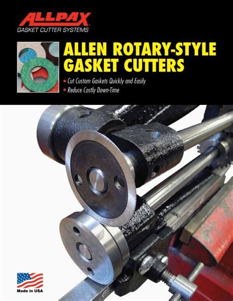 Allen Rotary Style Gasket Cutters Allpax