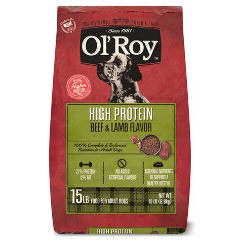 Ol Roy High Protein Beef And Lamb Flavor Dry Dog Food 15 Lbs