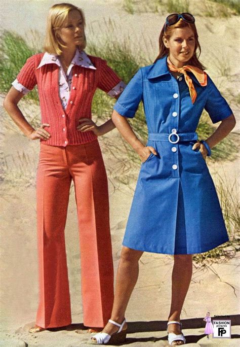 1970s Fashion Decade Of Ready To Wear 70s Fashion Blue 17 Vintage