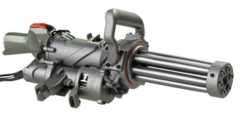 Empty Shell Engineers The Worlds First Hand Held Electric Gatling Gun