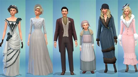 1900s Sims From The Past Sims 4 Decades Challenge Sims 4 Mods Images