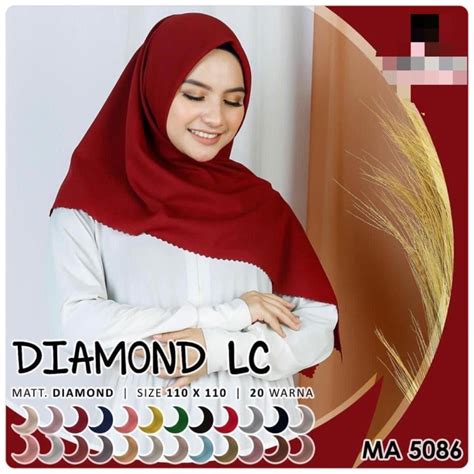 Jual Skd Jilbab Segi Empat Diamond Lcazara Shopee Indonesia