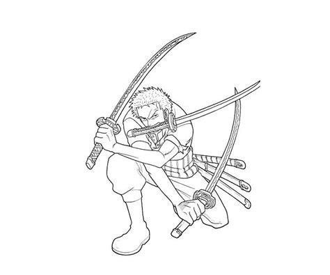Zorro coloring pages for kids, toddlers, kindergarten to color and print. One Piece Roronoa Zoro Coloring Page - Free Printable ...