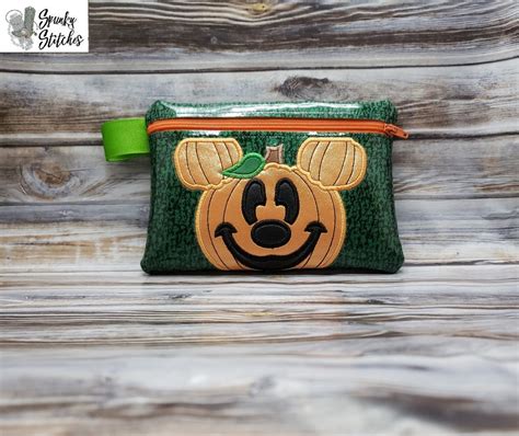 Pumpkin Mouse Zipper Bag
