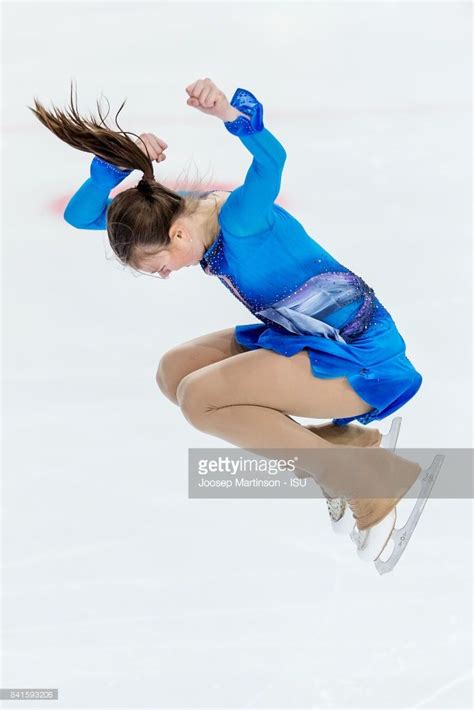 Anastasia Tarakanova Of Russia Competes In The Junior Ladies Short