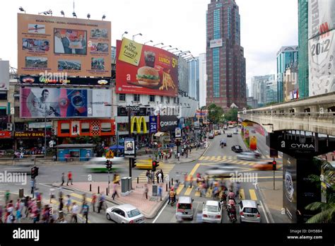 Street Scene Jalan Sultan Ismail Road Kuala Lumpur Malaysia Stock