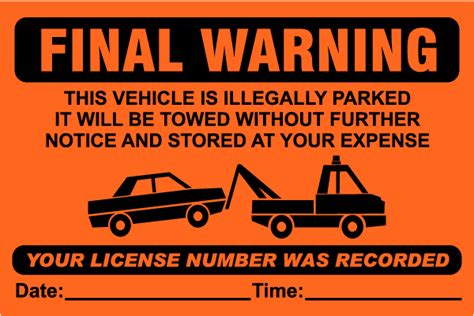 Parking Violation Notice Template Free Download Printable Templates Lab