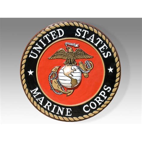 United States Department Of The Navy Marine Corps Seal Plaque Seal