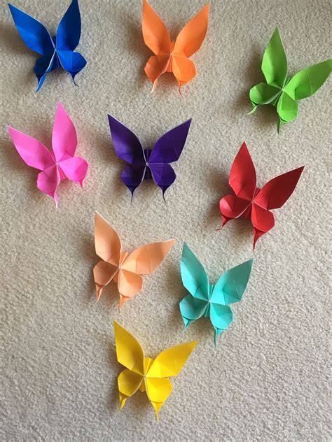 100 Origami Butterflies Etsy