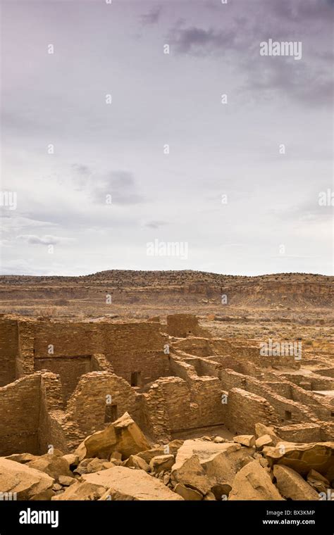 The Ruins Of Pueblo Bonito A Chacoan Great House In Chaco Culture