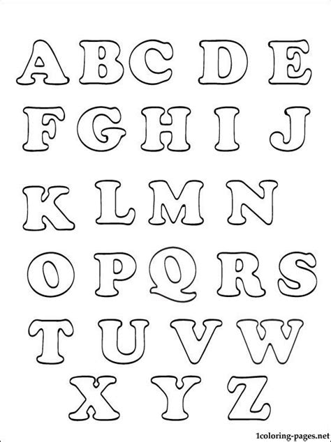 Printable Alphabets For Kids 15 Coloring Pages Alphabets Printables