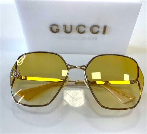 Gucci New Gucci Gg0818sa 004 Gold Sunglasses Grailed