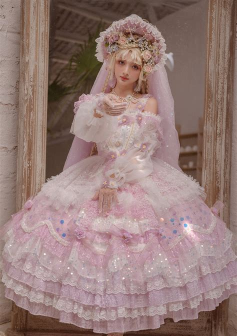 The Fairy Tea Party Vintage Classic Lolita Jumper Dress