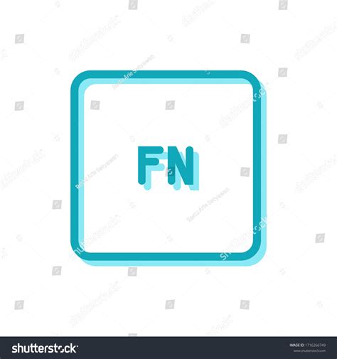 Illustration Vector Graphic Fn Button Icon Stock Vector Royalty Free
